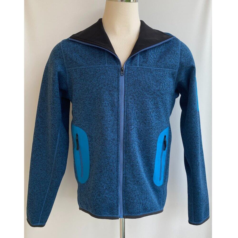 Arc’Teryx iconic technical fleece cardigan knit, zip up, warm jacket men’s sz M